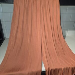 Zara Terracotta Wide Leg Pants